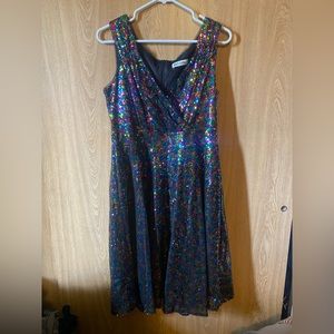 Grace Karin Rainbow Sequin dress 🌈